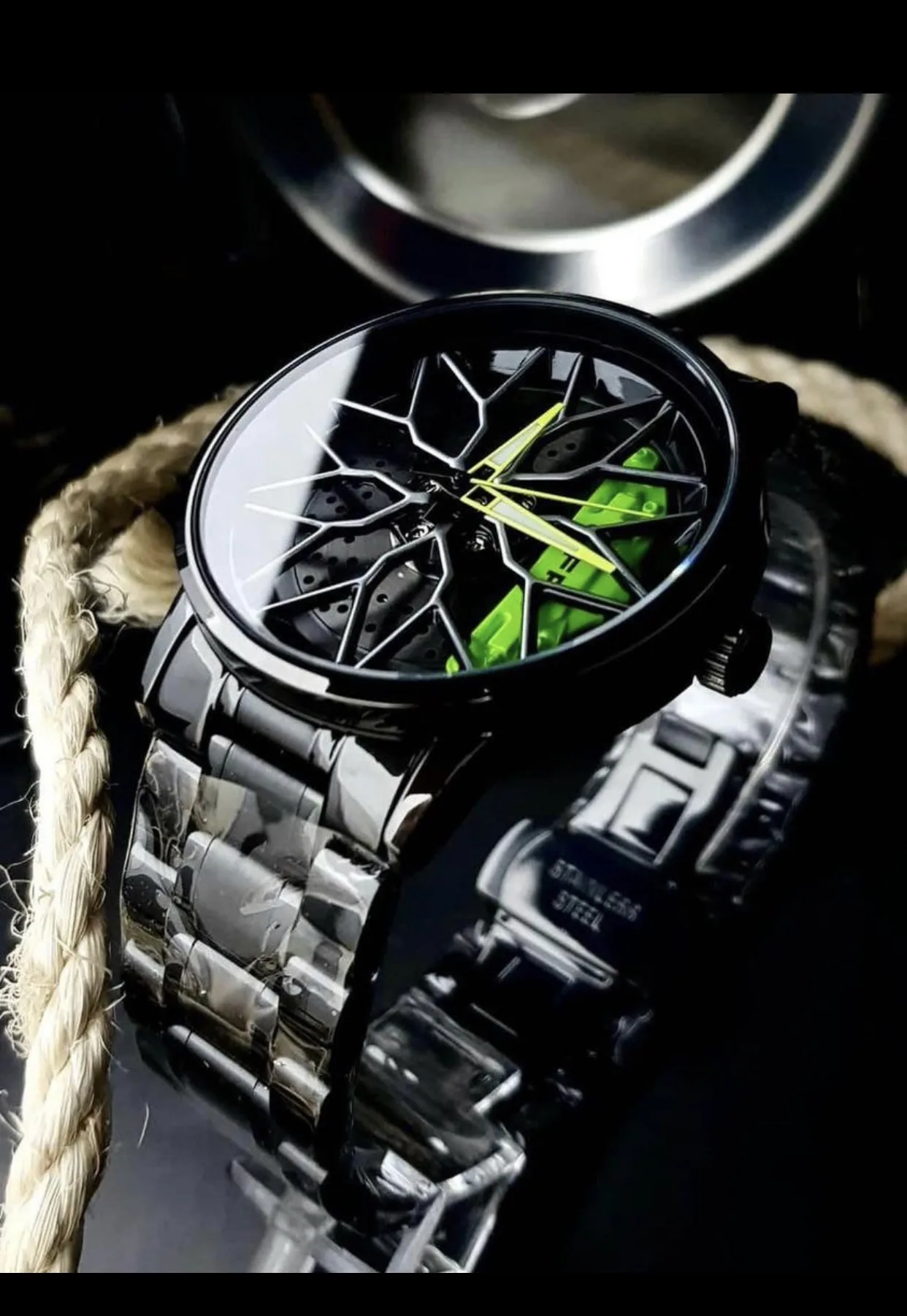 Reloj Deportivo de Lujo con Diseño de Rines - Imagen 6