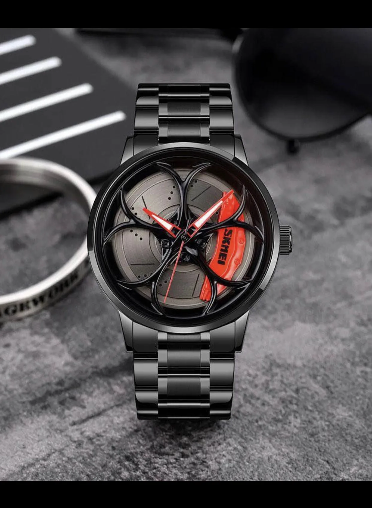 Reloj Deportivo de Lujo con Diseño de Rines - Imagen 4