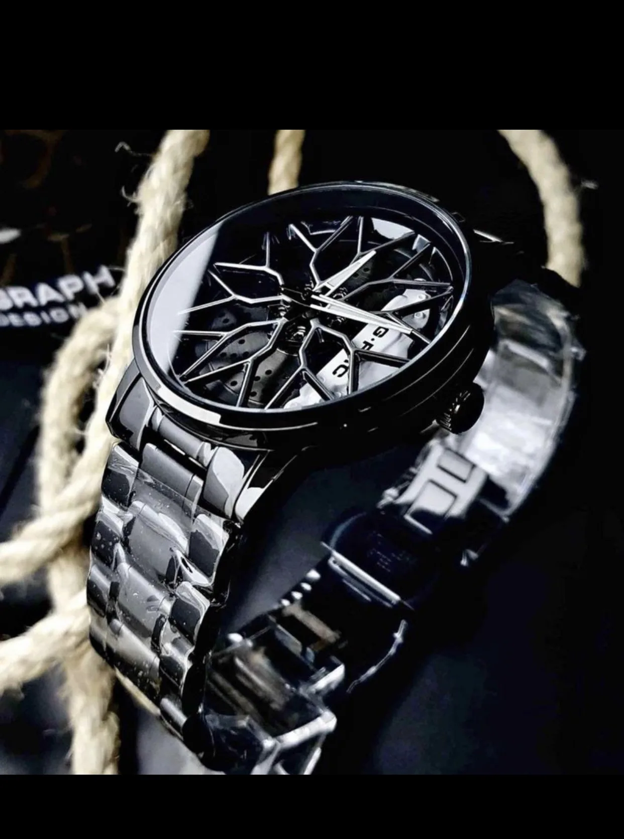 Reloj Deportivo de Lujo con Diseño de Rines - Imagen 7