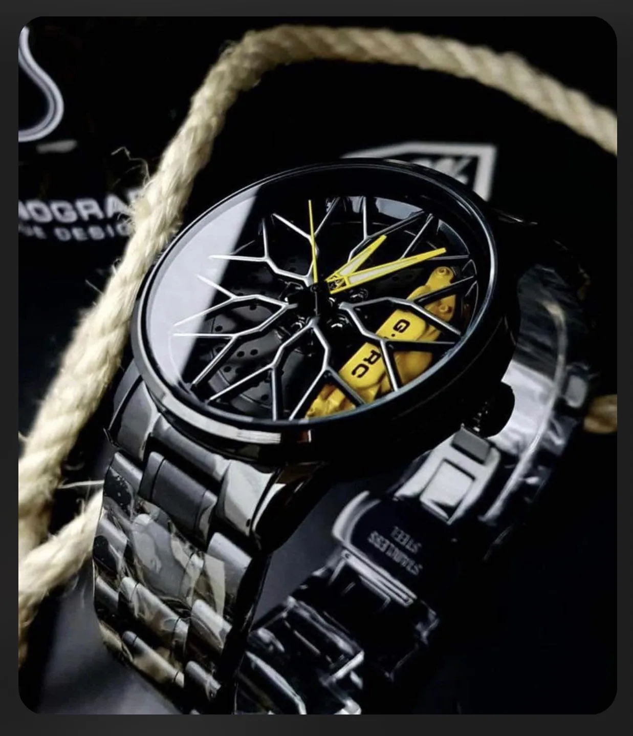 Reloj Deportivo de Lujo con Diseño de Rines