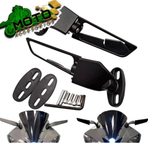 Espejos Tipo Alerón Plegable Carenaje Moto